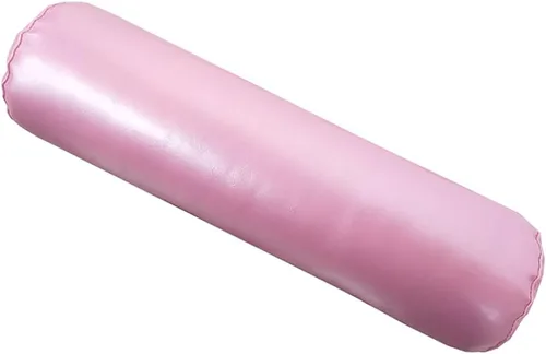 Vista 17 de Almohada cervical de piel sintética impermeable con cojín cervical redondo cilíndrico para el cuello, almohada de espalda de cintura, cojín de apoyo