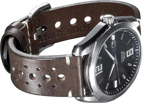 Vista 6 de ALPINE Vintage Leather Watch Band - Replacement Watch Bands for Women & Men - Compatible with Regular & Smart Watch Bands