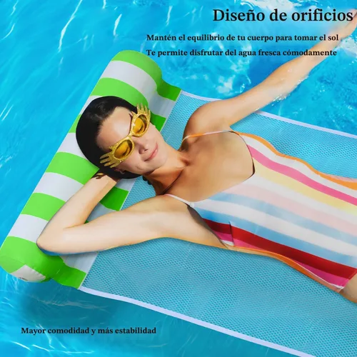 Vista 8 de 3/5/8 Pack Pool Hammock Upgrated Water Pool Floats, 4-in-1 XL (Hammock, Saddle, Lounge Chair, Drifter) Multi-Purpose Water Pool Float, Non-Stick PVC