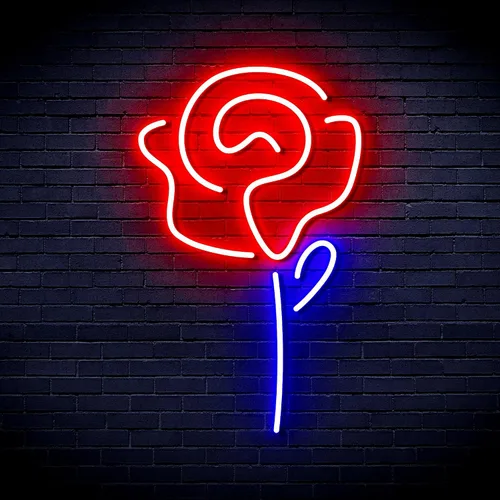 Vista 32 de ADVPRO Rose Flex Silicone LED Neon Sign - Blue - st16s32-fnu0034-b