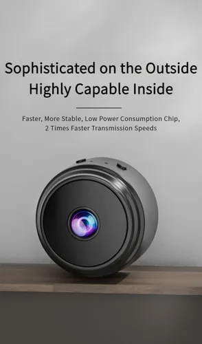 Vista 4 de OVWE Mini cámara oculta, cámara espía de visión nocturna 1080P, cámara de seguridad para el hogar gran angular con detección de movimiento