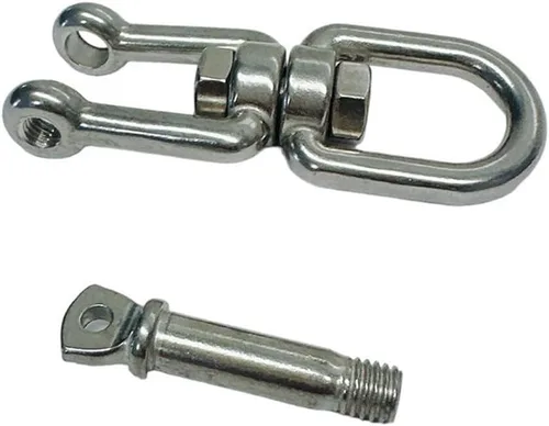 Vista 5 de 1/4 "JAW Eye Swivel Acero Inoxidable 316 Marina Amarre 600 LBS WLL