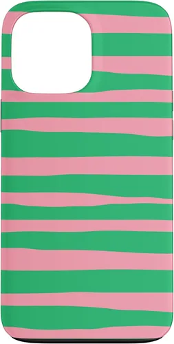Vista 24 de Pink and Green Stripes aka Streaks Case for iPhone 16