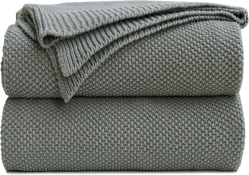Vista 13 de Longhui bedding - Manta de punto trenzado de algodón negro para sofá, silla, cama, decoración del hogar, 2.5 libras, 50 x 60 pulgadas, ligera