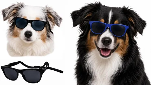 Vista 18 de G006 - Lentes de sol para disfraz de perro mascota de los años 80, para sesión de fotos, razas medianas de 20 a 40 libras