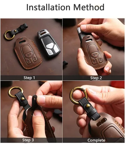 Vista 9 de SANRILY Funda de llave inteligente apta para Volvo, Negro