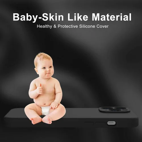 Vista 6 de DEENAKIN Funda de silicona compatible con iPhone 11 Pro con protector de pantalla, mejora la protección de la cámara, suave, flexible, delgada, a