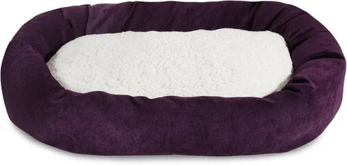 Vista 15 de Cama para perro de 24 pulgadas Apple Villa Collection Sherpa Bagel