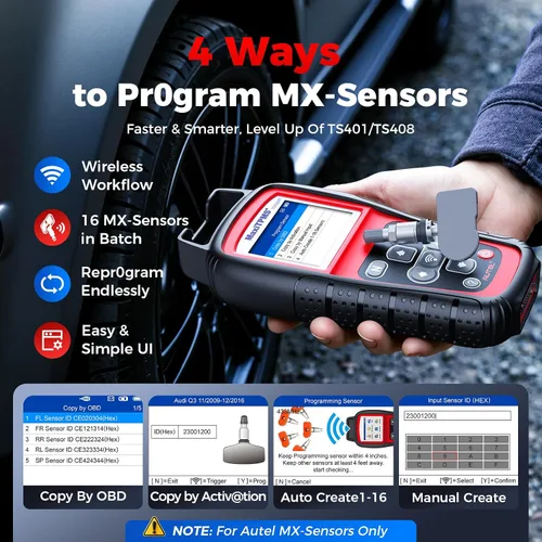 Vista 3 de Autel TS601 MaxiTPMS TPMS Herramienta profesional con OBD ll