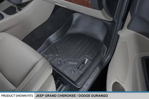 Vista 3 de SMARTLINER Juego de alfombrillas de 2 filas compatibles con Dodge Durango 2013-2016