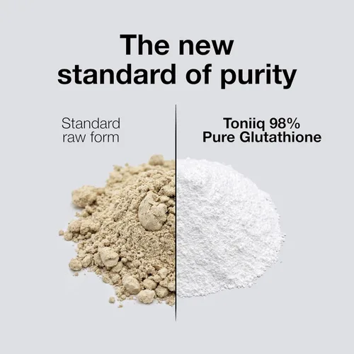 Vista 4 de Toniiq Cápsulas de glutatión de ultra alta resistencia certificadas por NSF - Fórmula concentrada de 1000 mg - 98% más altamente purificadas