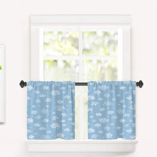 Vista 88 de Cortinas opacas de poliéster multicapa para ventanas de padre e hijo, 2 unidades, 26 x 24 pulgadas