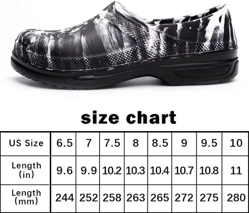 Vista 5 de Zapatos de chef para hombres y mujeres, zuecos de cocina para hombre, zapatos de cocina para hombre, zapatos de trabajo de enfermera, zapatos