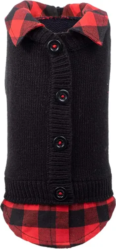Vista 18 de The Worthy Dog Suéter de cuello alto de punto grueso, ropa cálida de invierno para perro, trajes de abrigo para mascotas para clima frío - XXS, gris
