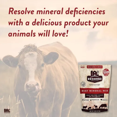 Vista 3 de REDMOND Agricultura Mezcla Mineral de Carne de res Sal Mineral Premium