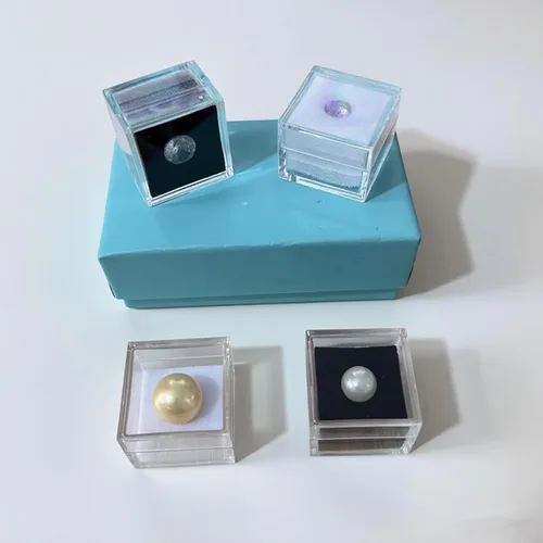 Vista 6 de KissYou Caja pequeña de acrílico con tapa transparente para dulces, cajas para exhibición, decoración de fiesta, plástico, cuadrado, cubo
