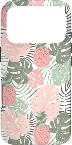 Vista 30 de Tropical Hawaiian Pineapple Pink Sage Colors Pattern Case for iPhone 17
