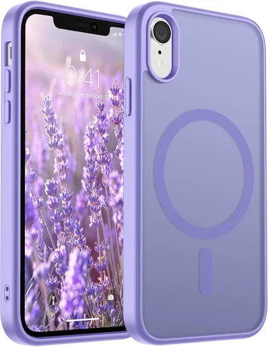Vista 67 de SUPFINE Funda magnética para iPhone 11 Pro Max (compatible con MagSafe) (protección contra caídas de grado militar), delgada, translúcida mate, a