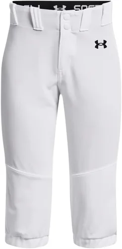 Vista 6 de Under Armour Pantalones de Softbol Utility para Niñas 22 (075) Gris Béisbol / Negro