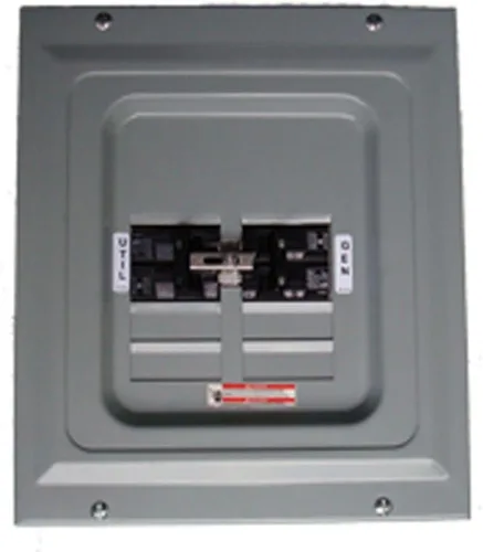 Vista 3 de Generac 6382 Interruptor de transferencia manual de 30 amperios Centro de energía de servicio al aire libre para generadores portátiles de 7500