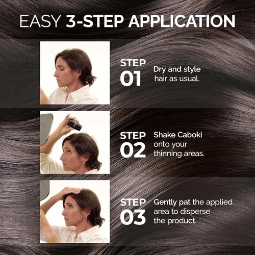 Vista 4 de Caboki Fibras regeneradoras de cabello. (30 g, suministro de 90 días). Caoba