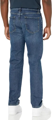 Vista 3 de Tienda Essentials Jeans elásticos de corte recto para hombre