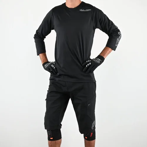Vista 3 de Troy Lee Designs Pantalones cortos de ciclismo de montaña para ciclismo de montaña y ciclismo de montaña para hombre, pantalones cortos de moto