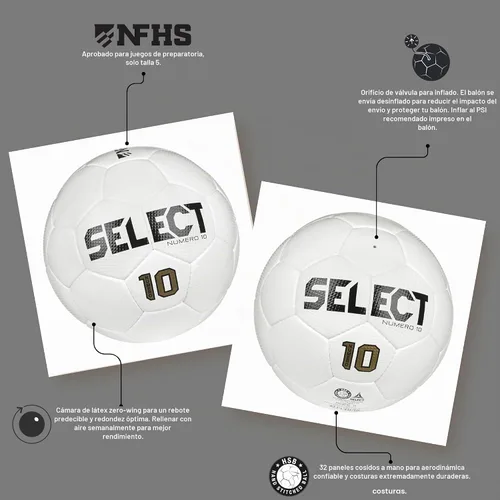 Vista 4 de SELECT Balón de fútbol número 10
