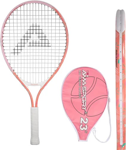Vista 21 de AMA SPORT Raqueta de tenis para niños pequeños, kit de iniciación de raqueta de tenis de 17 a 25 pulgadas para niñas y niños con bolsa de nailon