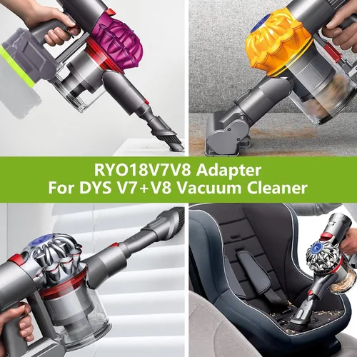 Vista 6 de EID Adaptador de batería V7/V8 para Ryobi 18 V convertidor de batería para Dyson V7 V8 Animal Absolute Motorhead Trigger Fluffy HEPA Aspiradora