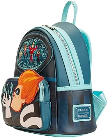 Vista 4 de Loungefly Disney Pixar Moments Incredibles Syndrome Mini mochila, Multi, Mini mochila