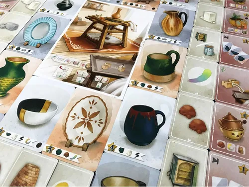 Vista 6 de Pencil First Games: Sunrise at The Studio - Juego de mesa de colección y dibujo de Pottery Set, acogedora caja pequeña, modo individual, a partir