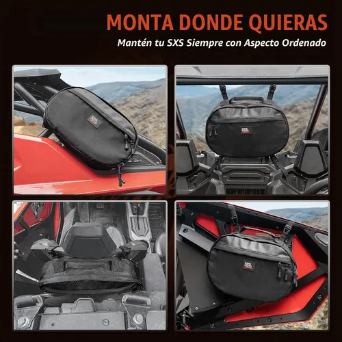 Vista 6 de Kemimoto Bolsa de Almacenamiento para Correa de Transmisión UTV Porta Correa CVT con Tira Reflectante Compatible con Todos los UTVs