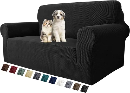 Vista 8 de MAXIJIN Funda elástica para silla con brazos, 1 pieza para sofá o silla de estar, funda antideslizante (31-46 pulgadas), protector de muebles que se