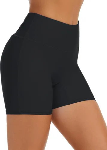 Vista 2 de Tournesol Traje de baño para mujer, de cintura alta, sin costuras, con bolsillos