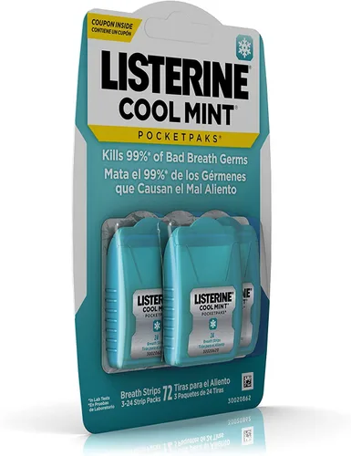 Vista 6 de Listerine Cool Mint Pocketpaks, 24 unidades (paquete de 6)