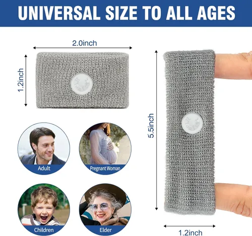 Vista 4 de Hionfurt Bandas de mareo por movimiento, pulsera antináuseas para adultos y niños, alivio de náuseas matutinas para mujeres embarazadas, alivio