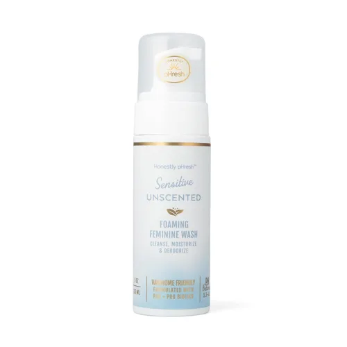 Vista 9 de Honestly pHresh Jabón femenino espumoso para mujeres, limpiador íntimo natural equilibrado con pH con prebióticos y probióticos. Vegano, seguro