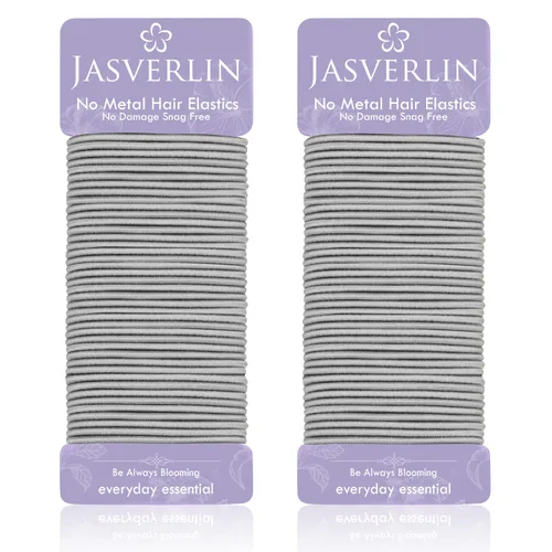 Vista 12 de JASVERLIN Ligas pequeñas para el cabello, elásticos sin daños, sin tirones, bandas trenzadas para mujeres y niñas, accesorios para corbatas finas a