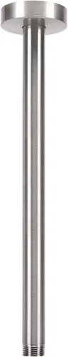 Vista 10 de Brazo de ducha montado en el techo, brazo de extensión de lluvia con brida y cinta de teflón, extensor de montaje de acero inoxidable para cabezal