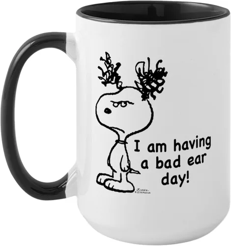 Vista 169 de CafePress SNOOPY Joe Cool - Taza de café de cerámica (15.0 fl oz)