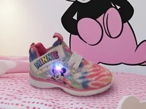 Vista 8 de Disney Minnie Mouse - Tenis deportivos iluminados para niña (bebéniña pequeña)