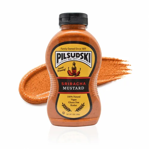 Vista 11 de Pilsudski's Brand Mustard - Botella exprimible de 12 onzas, condimentos perfectos para cualquier plato (12 onzas líquidas (paquete de 4), Mustard