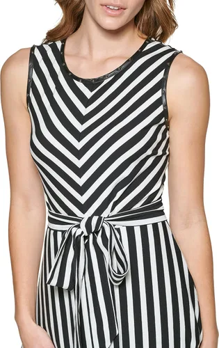 Vista 2 de Karl Lagerfeld Paris Vestido de tubo de crepé para mujer