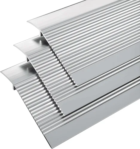 Vista 13 de Tira de transición de piso de metal, umbral de aluminio para puertas, para espacio de 0.4″ a 1.6″, para puertas, azulejos, madera, vinilo Negro