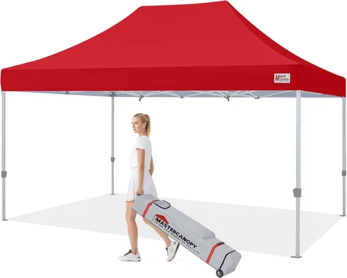 Vista 24 de MASTERCANOPY - Toldo plegable estilo tienda de campaña de 10 x 10 pies, de montura instantánea y para uso comercial, con una bolsa con ruedas