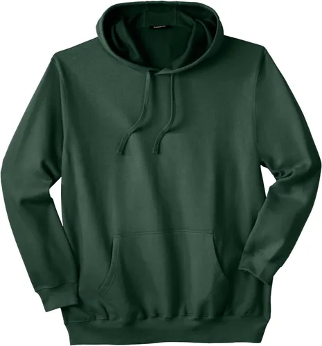 Vista 28 de KingSize Sudadera con capucha de forro polar grande y alta para hombre Negro