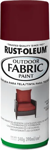 Vista 8 de Rust-Oleum - Pintura para tela para exteriores, rojo chile, 12 onzas Rojo (Chili Red)