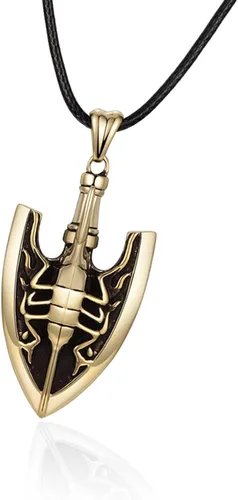 Vista 2 de Trigram JJBA Jojo Bizarre Adventure Merch Anime Stone Ocean Stand - Collar con colgante de flecha de insectos