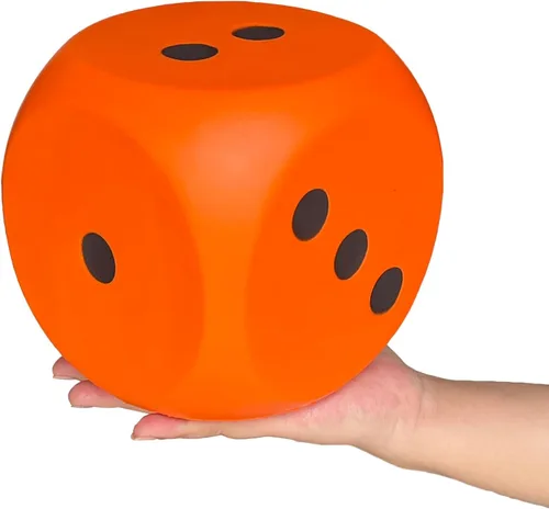 Vista 14 de Dados de espuma jumbo de 5.9 pulgadas, un juguete gigante educativo lleno de diversión para noches de juego y sesiones de aprendizaje